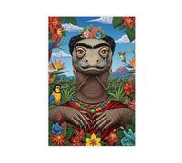 ZXRAF Frida Kahlo Lizard Canvas Poster Wall Art Decor Print Picture Paintings for Living Room Bedroom Decoration 08x12inch(20x30cm)