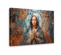ZXRAF Poster of The Blessed Virgin Mary Canvas Poster Wall Art Decor Print Picture Paintings for Living Room Bedroom Decoration 08x12inch(20x30cm)