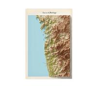 ZXRAF The Portuguese Way Canvas Poster Bedroom Decor Landscape Office Room Decor Gift 08x12inch(20x30cm)