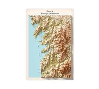 ZXRAF The Way of St James Art Canvas Poster Bedroom Decor Landscape Office Room Decor Gift 12x18inch(30x45cm)