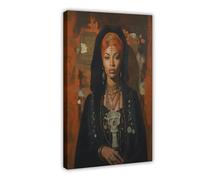 ZXRAF Voodoo Queen of New Orleans Canvas Poster Bedroom Decor Landscape Office Room Decor Gift 12x18inch(30x45cm)