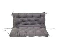 ZxrFxr Thick Garden Bench Cushion Waterproof: 2/3/4 Seater Replacement Cushions Swing Seats Patio Lounger Bench Swing Hammock with Backrest for Outdoor Furniture Garden (Dark gray, 150CM)