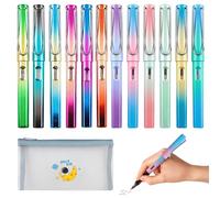 ZXShow Set of 12 infinite pencil with eraser infinity pencil, eternal pencil, infinite pen, without sharpening, with integrated eraser case for home, office, school