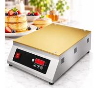ZXSMYY Commercial Single Head Souffle Pancake Maker | Optional Digital Display Or Mechanical Knob, With 0.8cm Thick Plate & Circular Heating Tube(Digital Display)
