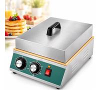 ZXSMYY Commercial Single Head Souffle Pancake Maker | Optional Digital Display Or Mechanical Knob, With 0.8cm Thick Plate & Circular Heating Tube(Mechanical Knob)