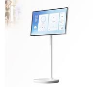 ZXSMYY Portable Smart TV on Rolling Stand, Android 13 with Camera, Wireless Screen Cast, Large Capacity Built-in Battery, Free Rotation & Height Adjustable, Multi-size Optional(4+64GB,24in)