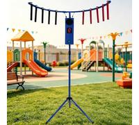 ZXSYYDS Hand-Eye Coordination Catch-the-Stick Arcade Game - Reflex Challenge Machine with 10 Catching Sticks, LED Lighting & Music; Reaction Training Game for Parties, Families, and Team Events Blue