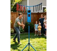 ZXSYYDS Reaction Stick Arcade Game - 10-Rod Hand-Eye Coordination Training Machine, Led Digital Counter,10 Adjustable Speed Levels,Reflex Catch Challenge Game For Parties,Events Blue
