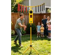 ZXSYYDS Reaction Stick Arcade Game - 10-Rod Hand-Eye Coordination Training Machine, Led Digital Counter,10 Adjustable Speed Levels,Reflex Catch Challenge Game For Parties,Events Yellow
