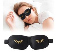 ZXTGBQ Blackout Sleep Mask for Women Men, No Pressure Sleeping Eyemask, Friendly Sleepmas, Ergonomic Design-3d Deep Sleep Eye Mask, Comfortable Cute Block Out Light Eyemask with Eyelash Pattern