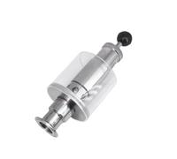 ZXTIIEUF 1.5" Tri Clamp 0.2-2.2 Bar Adjustable Pressure Relief Direct Safety Valve Sanitary SUS304 Stainless Steel Beer Brew(Fit Tube OD 38mm)