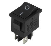 ZXTIIEUF 100pcs / lot KCD1-201 perforate 19 x 13 mm 4 pin ON - Off Boat Rocker Switch Power Switch KCD1-104(Nero)