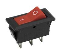 ZXTIIEUF 100pcs / lot KCD2-102 perforate 29 x 13 mm 3 pin ON - ON Boat Rocker Switch Power Switch(Rosso)