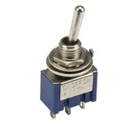 ZXTIIEUF 100pcs/lot MTS-103 perforate Diameter 6 mm 3 pin ON - Off - ON SPDT 3 Positions Toggle Switch