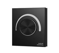 ZXTIIEUF 12-24VDC Wall-Mounted Rotating Panel LED dimming Controller 2.4G Wireless Remote Control for 5050 2835 Monochrome/CCT/RGB(T1-K Black)