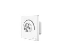 ZXTIIEUF 12-24VDC Wall-Mounted Rotating Panel LED dimming Controller 2.4G Wireless Remote Control for 5050 2835 Monochrome/CCT/RGB(T1-K White)