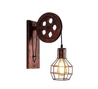 ZXTIIEUF Industrial Wall Lamps Bathroom Sconces - Retro Style Lights Lifting Pulley Aisle Corridor Lamp E27 [Energy Class Chandelier Ceiling Fixtures