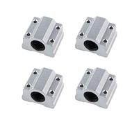 ZXTIIEUF Professional 4PCS SCS8UU Bearing Slide Block Linear Motion Bushing SC8UU SC10UU SCS12UU SCS16UU 20UU 25UU Linear Shaft CNC 3D Printer Parts(SCS20UU)