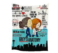 ZXTING Grey's Anatomy Printed Soft Wool Blanket,Mattress,Sofa,Travel Car Seat,Warm Blanket for The Interior (Size : 150 * 200cm)