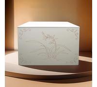 ZXTRYBHD Ceramic Cremation Urn Protective Box - Moisture-Proof and Corrosion-Resistant Sealed Burial Urn for Long-Term Ashes Preservation(34 x 24 x 23.5 cm/13.4 x 9.4 x 9.3 in)