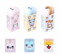 ZXUPOI 3 x Children's Erasers Fun Erasers for Children, Scented Erasers, Animal Erasers with for Children Artists School Awards and Office