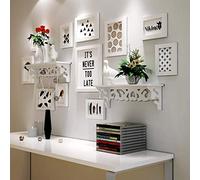 ZXW Picture Frame Wall Set, DIY Mix And Match Solid Wood Picture Frame Photo Wall (11Pcs)-139 * 65cm-White