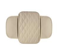 ZXWZZQ88 Car Armrest Pad for BMW 8 Series 8 Series Cabriolet I3 I8 X1 X2 X3 X4 X5 X6, Center Console Cover Cushion with 2 Storage Bags Driver Elbow Rest Mat, Car Accessories,Beige