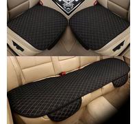 ZXWZZQ88 Car Seat Cushion Full Set for Opel Life Adam Karl Corsa Tigra Chevette Olympia 5seats, Front Rear Seat Covers Breathable Pad Non-Slip Mat, Car Accessories,Black-Gold