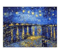ZXX5D Paint by Numbers Van Gogh Famous Paintings Paint by Numbers for Adults Painting by Numbers Paint by Numbers Kits for Adults Canvas Acrylic Painting Without Frame(A96)