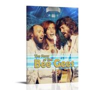 ZXXSCPCB Bee Gees Popular Singers Music Album Cover Canvas Poster Wall Art Decorative Painting Bedroom Painting Posters20x30inch(50x75cm) Frame-style