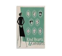 ZXXSCPCB Kind Hearts And Coronets Classic Movies And TV Series Canvas Poster Wall Art Decorative Painting Bedroom Painting Posters12x18inch(30x45cm) Unframe-style