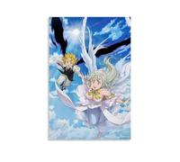 ZXXSCPCB The Seven Deadly Sins Hot Blooded Anime Classic Anime Canvas Poster Wall Art Decorative Painting Bedroom Painting Posters24x36inch(60x90cm) Unframe-style
