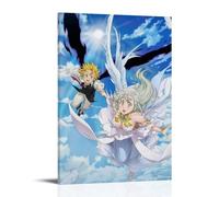 ZXXSCPCB The Seven Deadly Sins Hot Blooded Anime Classic Anime Canvas Poster Wall Art Decorative Painting Bedroom Painting Posters08x12inch(20x30cm) Frame-style