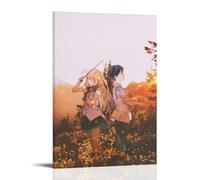 ZXXSCPCB Your Lie in April Hot Blooded Anime Classic Anime Canvas Poster Wall Art Decorative Painting Bedroom Painting Posters20x30inch(50x75cm) Frame-style
