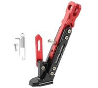 ZXYHBHD Motorcycle Modification Side Stand, Heavy-duty Adjustable Kickstand, Compatible with Hero Honda Super Splendor 125/Hunk/Hunter 150/lgnitor,Red