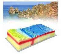 ZXYHLLGK Plate Tectonics and Surface Morphology Model Geography Demonstration for Middle and High Schools 3D Plate Structure and Surface Morphology Model, Plate-Stecttonic Model Display Kit