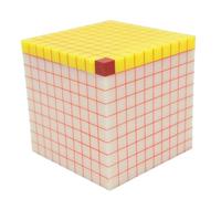 ZXYHLLGK Volume Unit Demonstrator Cube Model 10 * 10cm Mathematics Teaching Aids Teaching Instrument Volume Unit Demonstrator, Elementary School Science and Mathematics Experiment Device