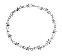 ZXYHOLOHI titanium steel Thorns Necklaces Hip-hop Gothic Punk Style Barbed Chain Collar Choker For Men Women Jewelry Accessory