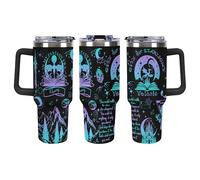 Zxyhomex Personalised Acotarcity Merch 40 Oz Tumbler -Fantacy Fourth Dragon Wing Bookworm Cup Gifts for Book Lovers, Bookish Items Gifts for Women,Black