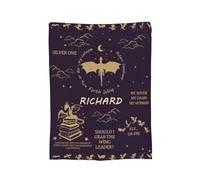 Zxyhomex Personalised Fourth Dragon Wing Blanket, Custom Forth Wing Merch with Name, Personalized Gifts for 4th Series Book Lover, Perfect for Birthdaty