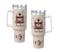 Zxyhomex Personalised Fourth Dragon Wing Merch Cup, Fantasy 4th Wing Merchandise Inspirational Tumbler with White Handle, Bookish Gift for Book Lovers, 40oz