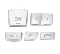 ZXYIWSDF Front Radio Button Repair Decals Compatible With 5-Series For F10 For F07 For F06 For F12 Handbrake Gear Shift Panel Side Switch P Button Cover
