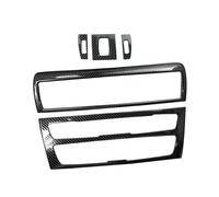 ZXYIWSDF Interior Mouldings Compatible With F20 F21 F22 F23 2012 2013 2014 2015 2016 Car Styling Stainless Steel Console CD Panel Frame Decorative AC Air Vents Cover(Black Carbon,B)