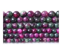 ZXYMLZI 60pcs 6mm Natural Stone Tourmaline Persian Jade Beads Round Loose Beads for Jewelry Making DIY Bracelets Necklaces Crystal Energy Healing Stone Beads 15 Inch (Tourmaline