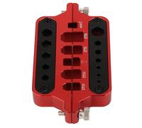 ZXYRC Aluminum Welding Soldering Insulate Station Jig RC Tools for XT60 XT90 Deans Banana Plug Connector (red)