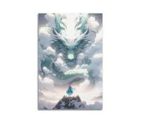 ZXYYHBG Anime Dragons And Warriors Poster Poster Decorative Painting Canvas Wall Posters And Art Picture Print Modern Family Bedroom Decor Posters 12x18inch(30x45cm)