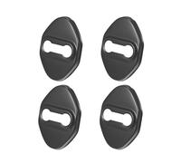 ZXZFDC 4 pcs Car Door Latch Protective Cover for Audi Q8 SUV 2018 2019 2020 2021 2022, Car Door Lock Protector, Car Door Lock Protection Cover, Car Door Lock Guard Latch Cap,A-BLACK