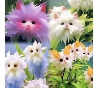 ZXZHYiYao 100pcs10 colored mixed cat orchid seeds, orchid seeds, kitten face form