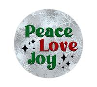 Zyadsinoudor Peace Love Joy Stickers 50 Pcs Christmas Saying Sticker Graphic Christmas Phrase Durable Water Bottle Stickers Stickers for Water Bottle Laptop Stickers Cellphone Cup 2inch