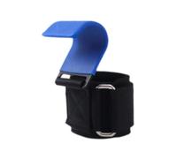 ZYAGH 1 Pair Fitness Weight Lifting Hook Padded Wrist Straps Workout With Pull Up Grip For Men Women Weightlifting(Blue)